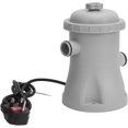 thumbnail image 4 of Aramox Swimming Pool Filter Pump 330GPH Pool Pump with 2 Filter Cartridges Multi Functional Circulation Filtration System for Above Ground Inflatable Pools (UK Plug), 4 of 5