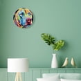 thumbnail image 4 of 12 Inch Wall Clock Battery Operated Silent Clock Decorative for Office, Kitchen, Outdoor, Living Room，Colorful Dog Lovely, 4 of 5