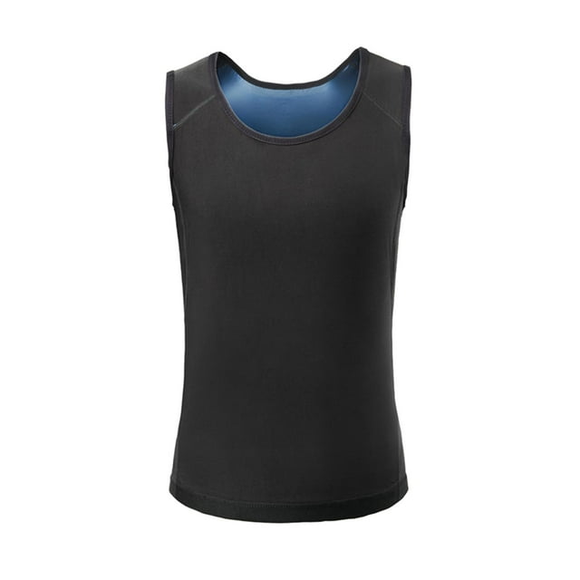 Chaleco para mejorar el sudor tipo jersey que el calor para hombre , PU Azul, L XL LXL
