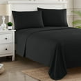 thumbnail image 3 of Sweet Home Collection 1800 Series Bed Sheets - Extra Soft Microfiber Deep Pocket Sheet Set - Black, Twin XL, 3 of 6
