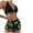 Green, variant on VerPetridure Bikini Sets for Women High Waisted Ladies Cross Sling High Waist Shorts Costume 3-piece Swimsuit Split