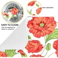 thumbnail image 2 of Dish Drying Mat Poppy Flowers Kitchen Dish Pads Super Absorbent Microfiber Dish Drying Rack Pads Safe Heat-resistant Kitchen Counter Mat,16x18 Inch, 2 of 7