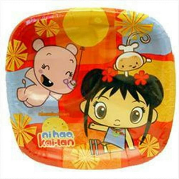 Ni Hao, Kai-Lan Disposable Paper Plates, 8 Count