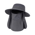 thumbnail image 1 of CSChome Sun Protection Hat Unisex Hat with Face Front Cover Face Neck Protection Hollow Mesh Windproof Fixed Strap UV Foldable Sunscreen Breathable, 1 of 7