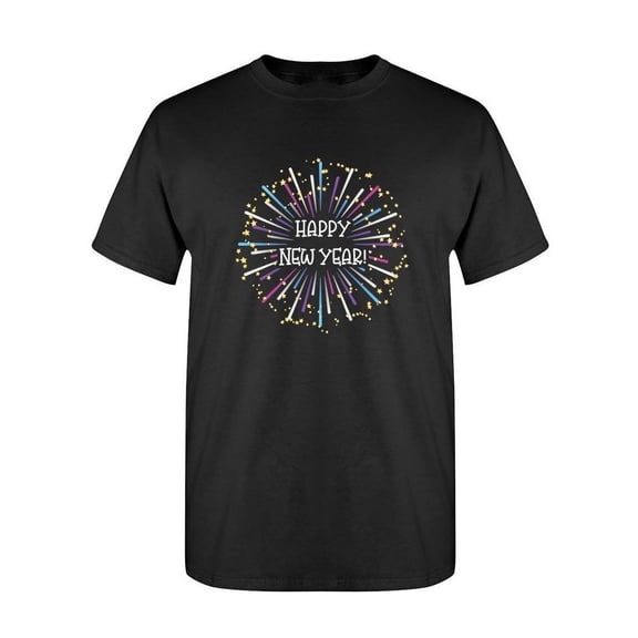 Happy New Year Fireworks T-Shirt Women -SPIdeals Designs, Female Medium
