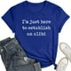 thumbnail image 4 of Camiseta con estampado sarcástico para mujer - Camiseta informal de manga corta con frases divertidas, 4 of 5