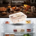 thumbnail image 7 of 9-Compartment Snack Box with Lid, Portable Food Storage Container, Removable Dividers, 12.2x9.4 Inch, White, for Meal Prep, Kids Lunches, Picnics, 7 of 7