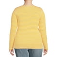 thumbnail image 4 of Terra & Sky Women's Plus Size Rib Layering T-Shirt, 4 of 5