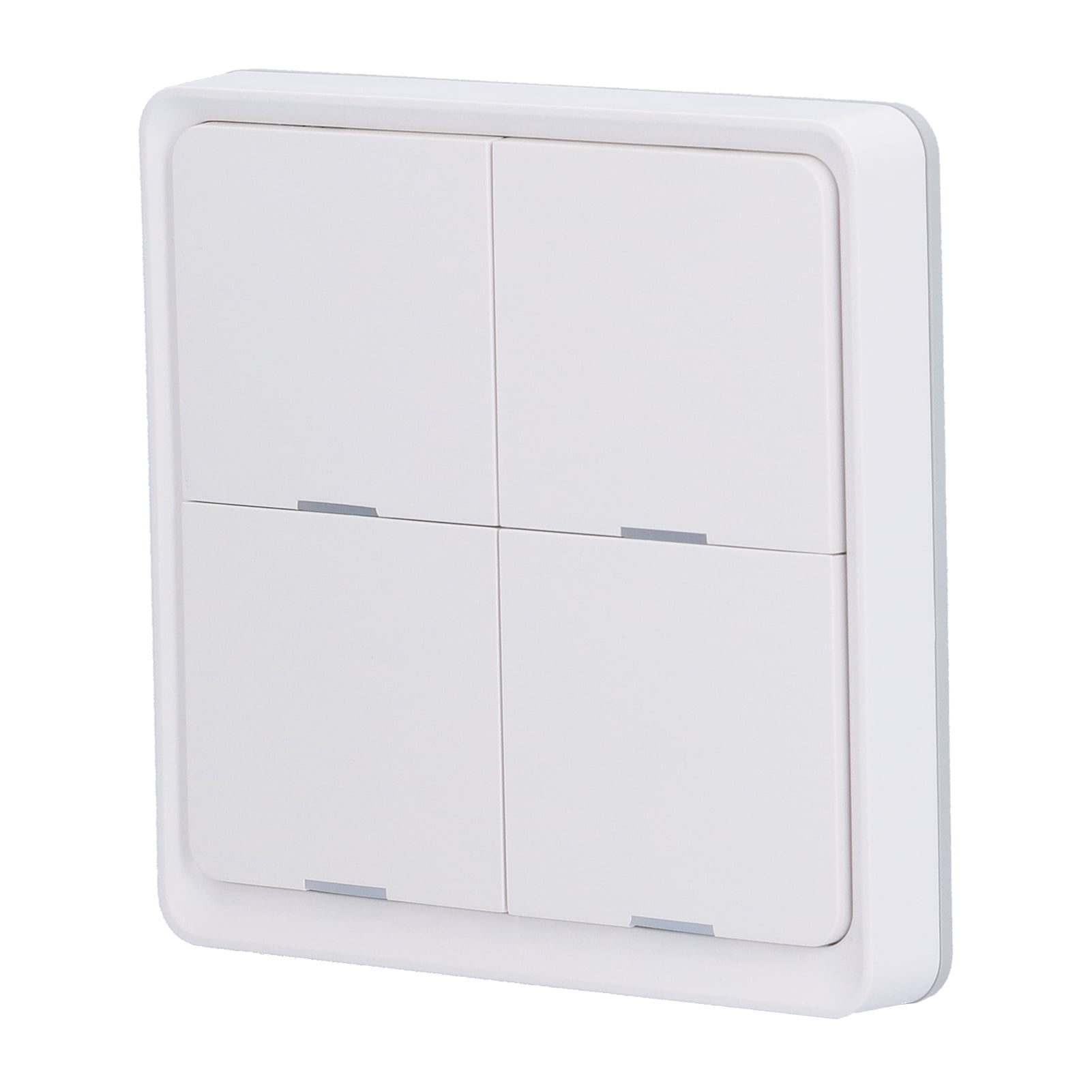Suodoka 4-Gang Wireless Scene Switch Smart Controller, ZigBee 2.4GHz WiFi, App & Voice Control for Home Automation, White