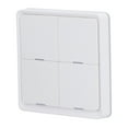 thumbnail image 3 of Controlador de interruptor de escena, blanco 4 Control de voz de pandillas Sin aplicaciones de cableado Switch inalámbrico para la la sala de estar para la la sala de estar, 3 of 7