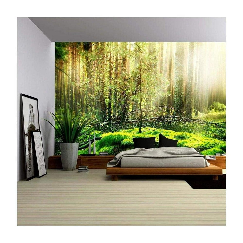 Wall26 Forest - Removable Wall Mural | Self-adhesive Large Wallpaper