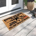 thumbnail image 5 of Firearms Mat Holiday Mat Welcome Door Mat Polyester Door Mat Polyester Carpet,Black,Polyester, 5 of 5