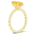 thumbnail image 2 of 2 ct Marquise Cut Natural Citrine Solitaire 18K Yellow Gold Womens Engagement Ring, 2 of 3
