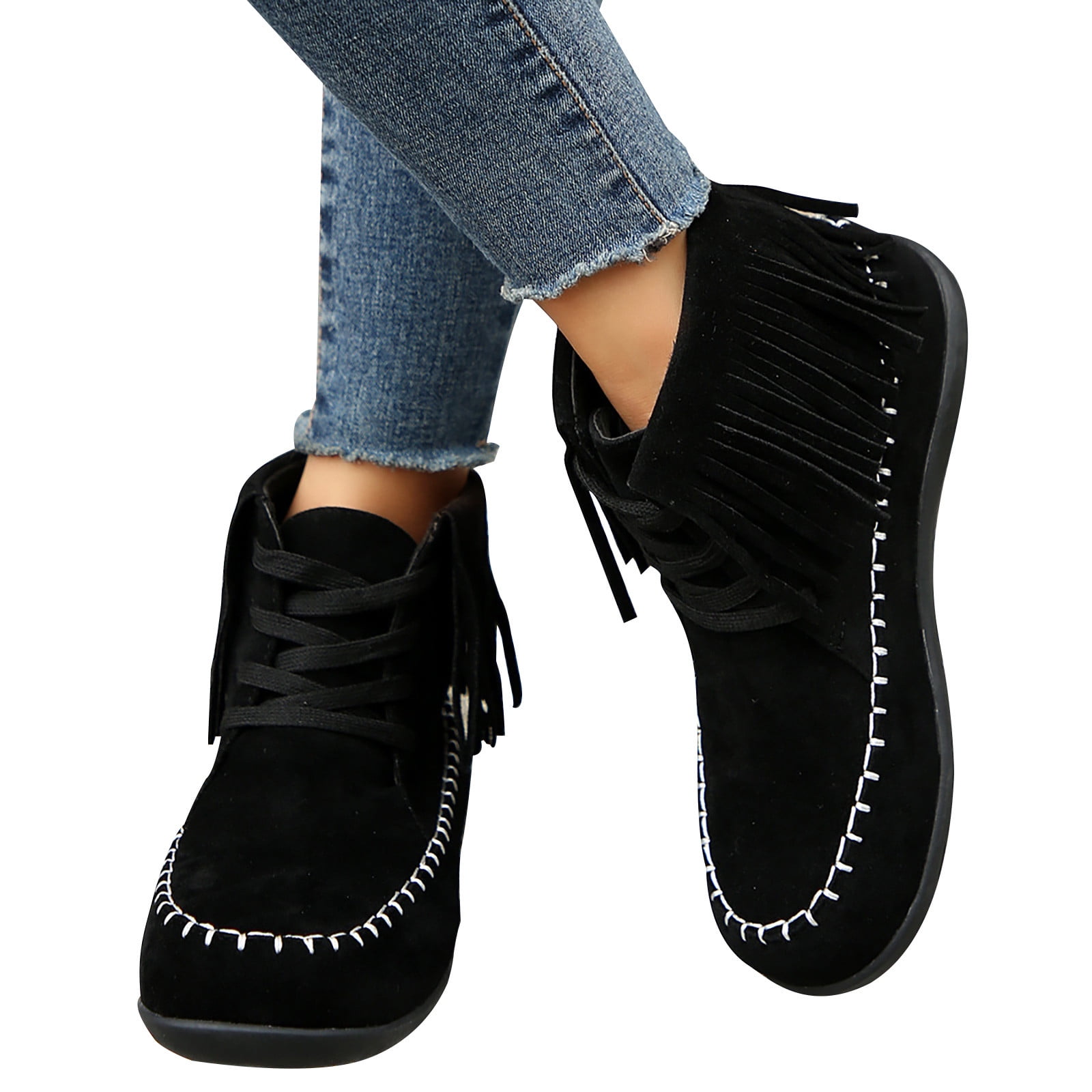 Jienlioq Women Boots Winter Shoes Women'S Large Size Short