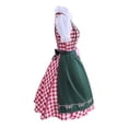 thumbnail image 6 of DuoJiaJ Womens Plus Size Dirndl Dress, Short Sleeve Embroidered Bavarian Oktoberfest Gown Red M, 6 of 6