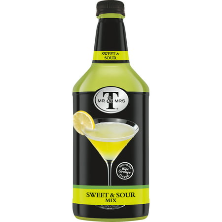Mr & Mrs T Sweet & Sour Cocktail Mix, 1.75 L Bottle, 1 Count (Pack of (Best Sweet And Sour Mix For Margaritas)
