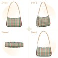 thumbnail image 7 of FORMRS Womens Shoulder Bag with Chain Strap Clutch Purse Cute Tote Handbag, Red Green Tartan Pattern, 7 of 7