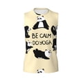 thumbnail image 6 of Picia Panda Doing Yoga mens Cotton Tank Undershirts , Moisture-wicking Ribbed Tanks, Lightweight Cotton Tank Undershirts-XX-Large, 6 of 8