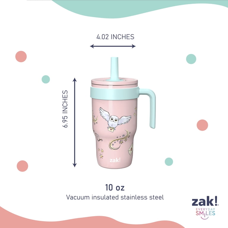 Zak Designs 10oz Harry Potter Kids Handle Tumbler, Stainless Steel