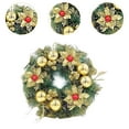 thumbnail image 6 of perfeclan Artificial Christmas Wreath Christmas Tree Decoration DIY Xmas Garland Hanging Ornaments, for Indoor Outdoor Parties Festival, 6 of 9