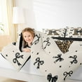 thumbnail image 4 of Feelyou Bow Monogrammed K Full Size Comforter Sets, Princess Bowknot Bedding Sets, 3pcs, 4 of 8