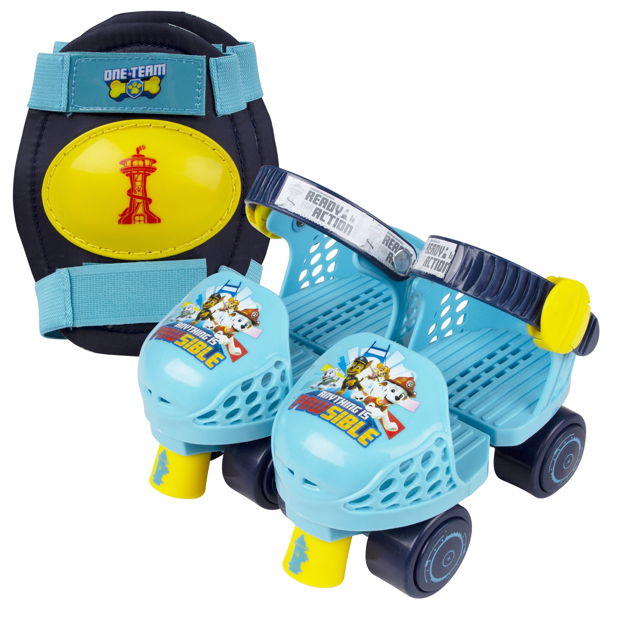 PlayWheels Kids Roller skate Junior Size 612 with Knee Pads