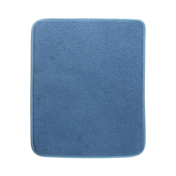 Absorbent Microfiber Kitchen Counter Mat, Dish Drying Pad for Dishes,Utensils,Pots and Pans,Glasses,Large, Pure CashmereDish Drying Pad , Dish Rack Mat 15.7×11.8 Inch