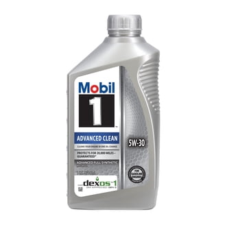 Mobil 1 High Mileage Full Synthetic Motor Oil 0W-20, 1 Quart
