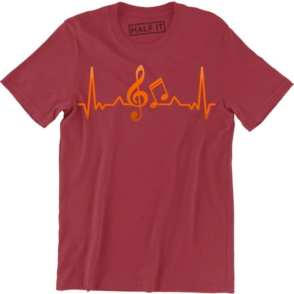 Musical Notes Heartbeat Love Music Singer Dancer Musician Gift T-Shirt