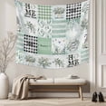 thumbnail image 5 of Sage Green Coastal Large Tapestry for Bedroom Wall Hanging Tapestry,Turtle Nautical Anchor Starfish Coral Ceiling Backdrop Tapestries Poster Blanket Wall Decor for Teens Room Living Room 85" x 90", 5 of 8