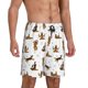 thumbnail image 2 of Fotbe German Shepherd Dog Pantalones Cortos de Pijama para Hombre, Ropa de Dormir, Pantalones de Pijama Cortos para Hombre-3X-Large, 2 of 6