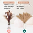 thumbnail image 6 of 6PCS Faux Pampas Grass Decor Tall 17"/43CM Artificial Pompous Grass Small Fake Pompas Vase Filler for Home Boho Decor (Taupe), 6 of 8