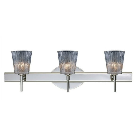 Nico 4 - 3 - Light Satin Nickel/Silver - LED Steel Wall Sconce