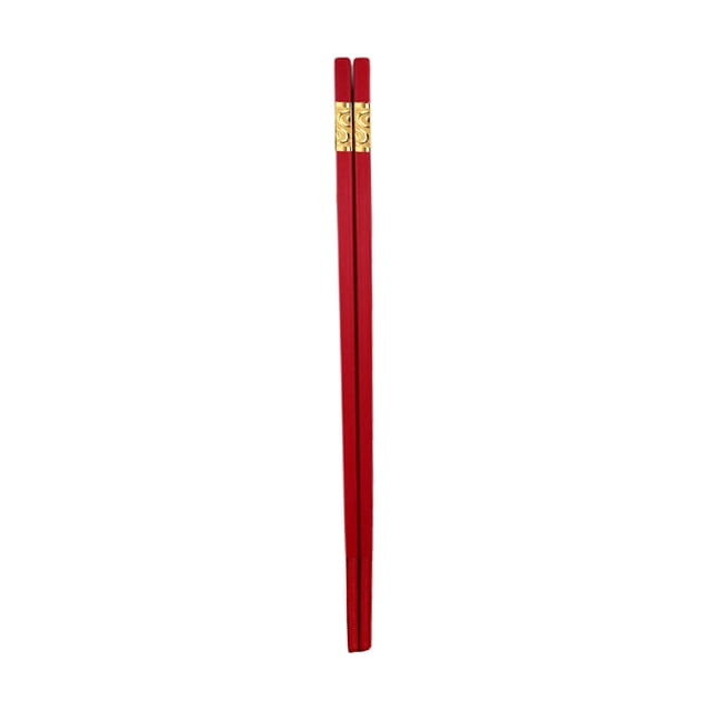 Juego de 10 pares de palillos chinos reutilizables de fibra de vidrio, palillos chinos rojos para alimentos, antideslizantes, fáciles de usar