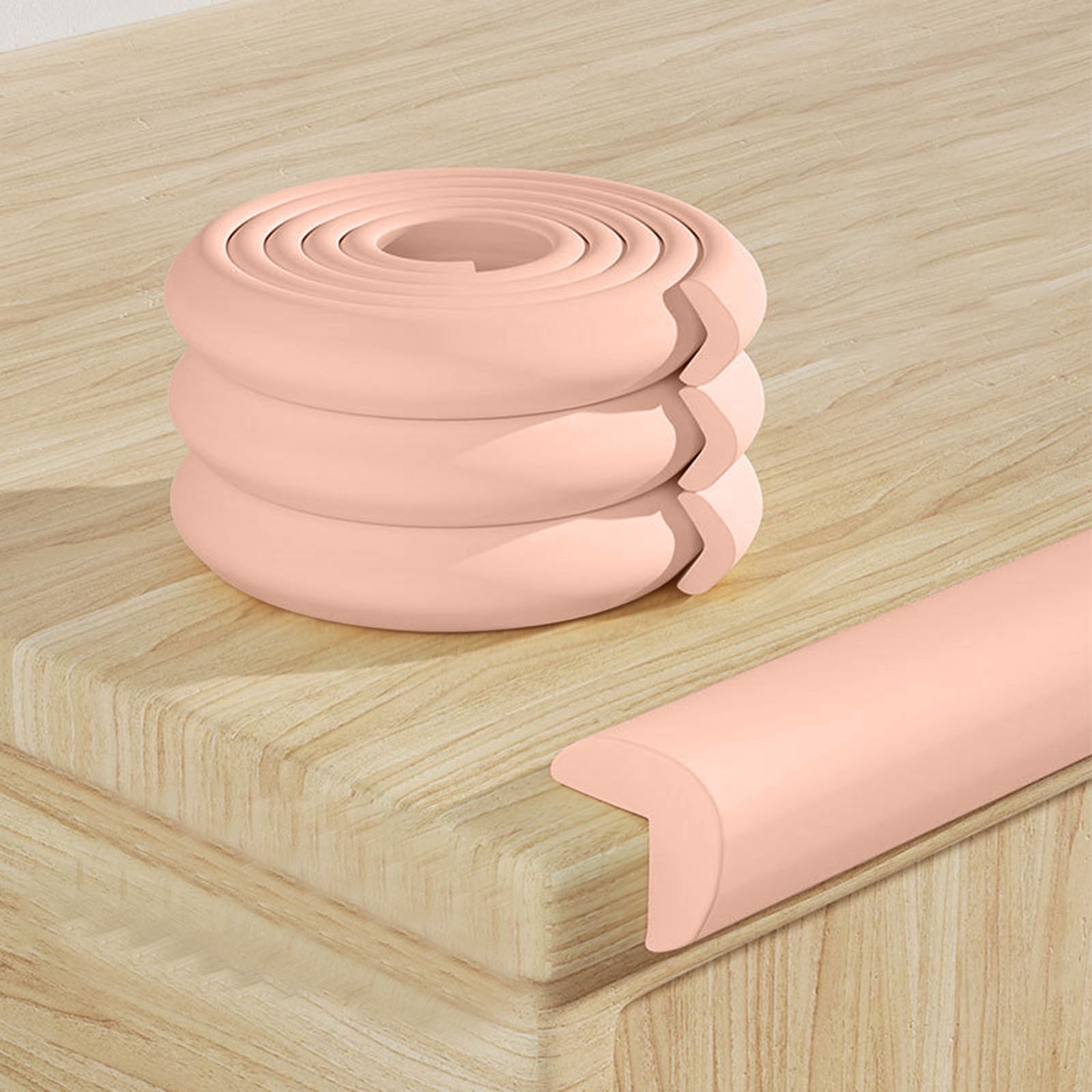 6.56ft (2M) L-Shape Foam Edge Guards - Extra Thick Furniture Corner Protectors for Proofing, Table & Wall Edge Safety Bumper