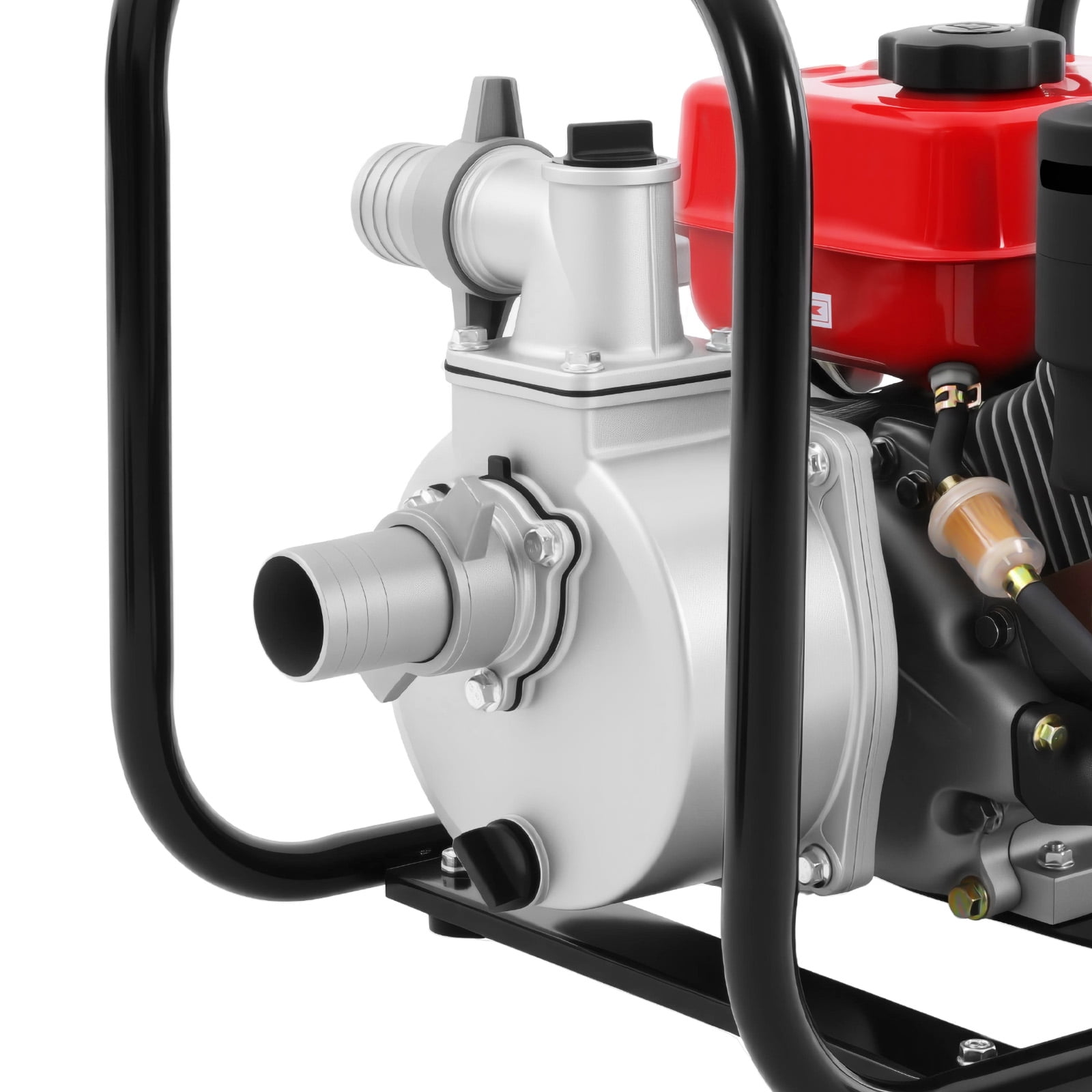 ToppiJoy 4 Stroke Diesel Engine Water Pump, 3HP 2-inch Diesel Powered Trash Water Transfer Pump, 3600 RPM Horizontal Air Cooling Single-cylinder Pressure Irrigation Water Pump for Irrigation Pool