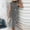 Black, variant on Women's Striped Dress, Summer Round Neck Sleeveless Striped Solid Color Casual Dress Flowy Sundress Ideal for Daily Wear, Beach Vacation & Party