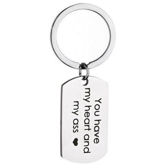 Ikohbadg Valentines Day Gifts for Him Her Funny Keychain for Boyfriend Girlfriend Romantic Gifts for Wife Husband Anniversary Birthday Gifts for Women Men You Have My Heart Key Chains