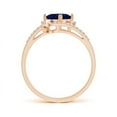 thumbnail image 2 of ANGARA Natural Oval 1.55 ct Blue Sapphire and Diamond Bridal Set in 14K Rose Gold for Women (Size-8x6mm) | September Birthstone, Anniversary, Jewelry Gift for Women | Natural Blue Sapphire Ring, 2 of 8