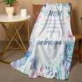 thumbnail image 2 of Gifts for Mom, Mom Christmas Birthday Gifts for Mom, Gifts for Mom from Daughter Son, Best Mom Gift for Mom Unique, New Mom Gifts Soft Throw Blanket with Floral 50x60in, 2 of 9