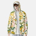 thumbnail image 3 of Pofeuu Fruit Print Sun Protection Outdoor Lightweight Full Zip UV Cooling Hoodie Long Sleeve Summer Clothing for Outdoor Hiking-Medium, 3 of 5