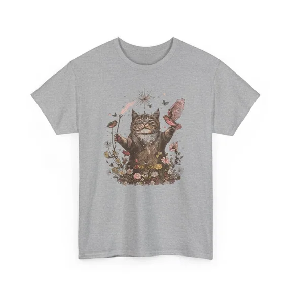 Kiraa Tee With Cat Lover Graphic T-Shirt S-5Xl For Women & Men – Cute Cat Print Birthday Gifts; For Men & Women