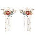 thumbnail image 1 of Dragonfly Tassel Hair Clips Hairpin for Back and Side Hairstyles Alloy Assorted Color 2Pcs, 1 of 3