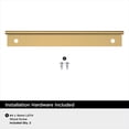 thumbnail image 4 of Amerock Streamline II 5 inch (127mm) Length Champagne Bronze Cabinet Finger Edge Pull, 25 Pack, 4 of 4