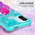 thumbnail image 4 of Clear Case for Xiaomi Redmi A1 with Kickstand for Girls Women, Floating Liquid Holographic Sparkle Glitter Case Bling Gradient Quicksand Cover for Xiaomi Redmi A1/A1+ JB Bluish Violet, 4 of 14