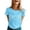 Multicolor, variant on Women's T-Shirts Basic Tops Letter Daisy Flower Print Short Sleeve Summer Gift Clothes