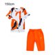 thumbnail image 5 of Jumpingount Ropa de verano para niños, camisas para adolescentes, trajes para niños, pantalones de algodón, transpirable, multiusos, para la conjuntos de ropa Naranja 150cm, 5 of 6