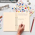 thumbnail image 4 of FORMRS 1-Subject Spiral Notebook 8" x 5" College Ruled 60 Refillable Sheet A5 Hard Cover, 2 Pack, Simple Shapes, 4 of 7
