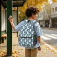 thumbnail image 6 of Bichon Frise and Dog Paw Print 17" School Backpacks for Teens,Waterproof Oxford Fabric,S-Shape Padded Straps for School,Travel,Hiking,Camping, 6 of 6