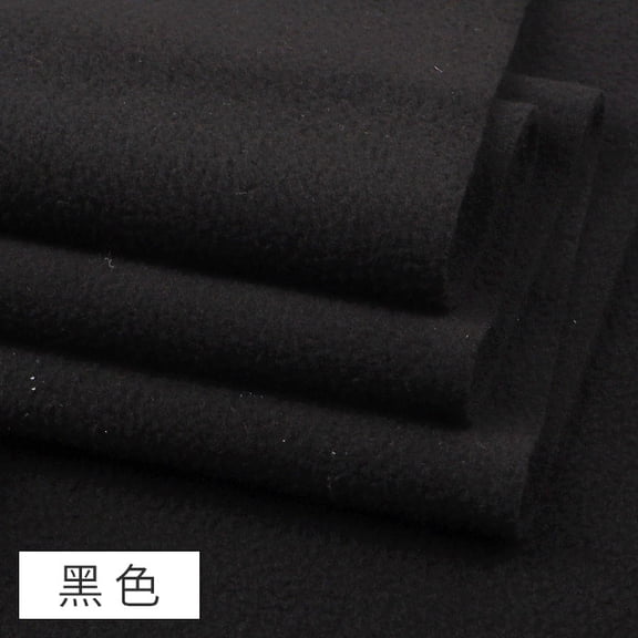XmhyTop-A 100x160cm Polar Fleece Fabric for DIY Sewing, Blankets, Clothing & Home Decor Projects,1 Piece,Black